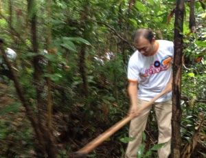 A hardworking IJM Land staff hard at work